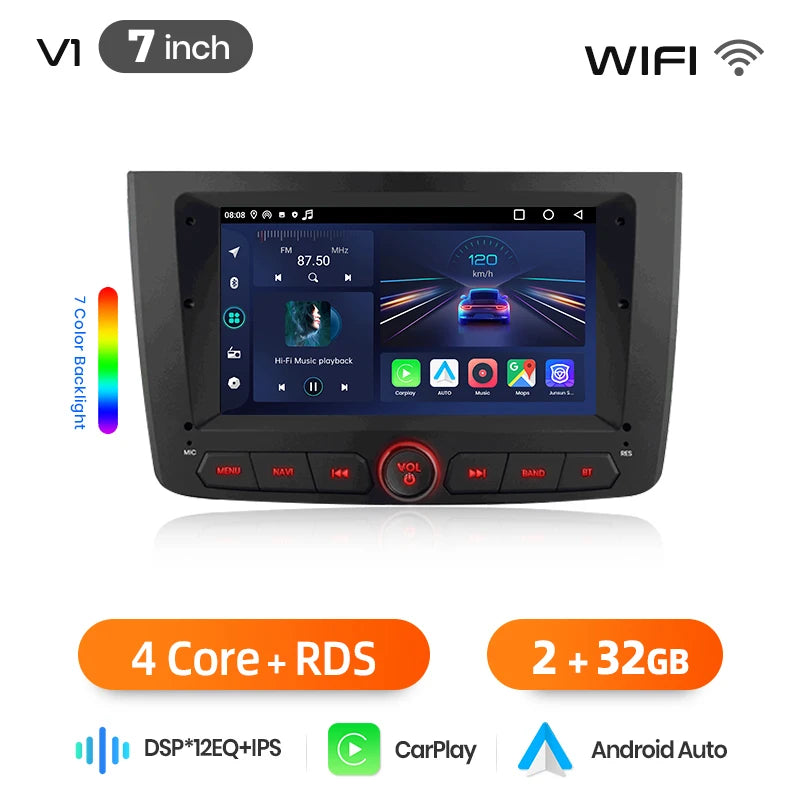 Junsun Wireless CarPlay Car Radio For Alfa Romeo Mito 2008 2009 2010-2012 Android Multimedia