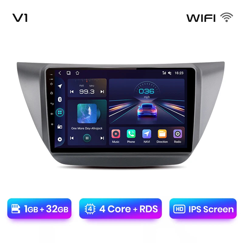 Junsun V1pro AI Voice 2 din Android Auto Radio For Mitsubishi Lancer 9 CS 2000-2010 Carplay 4G Car Multimedia GPS 2din autoradio