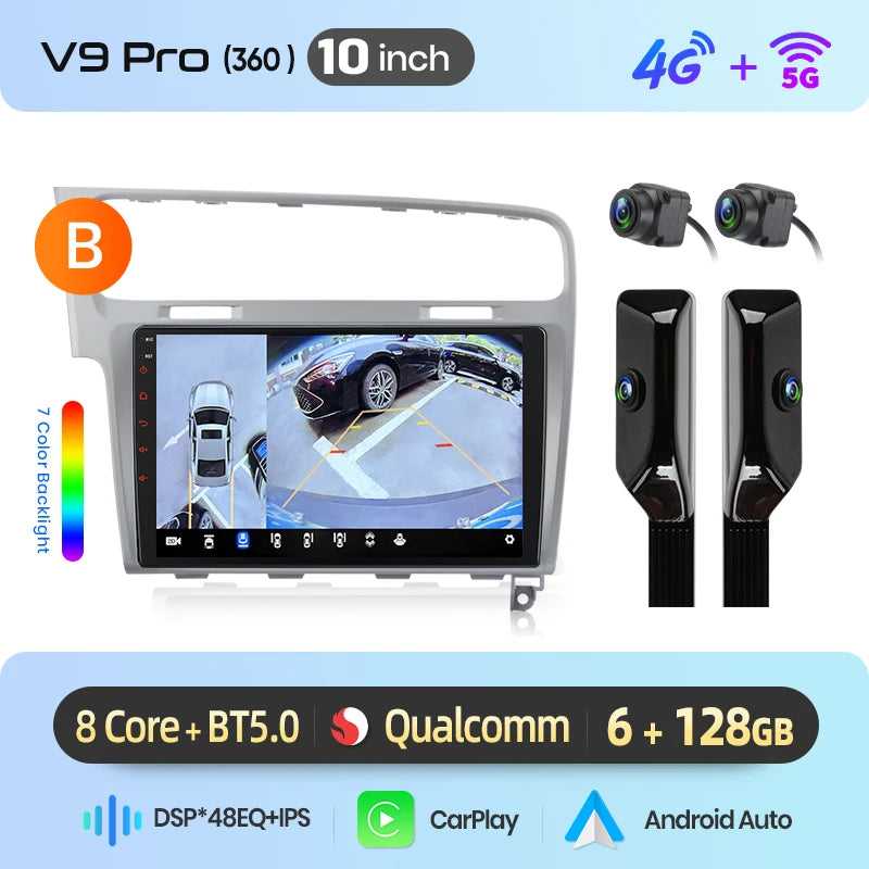 Junsun Wireless CarPlay Car Radio For VW Golf 7 mk7 2013-2017 Android Multimedia - Junsun Official Store