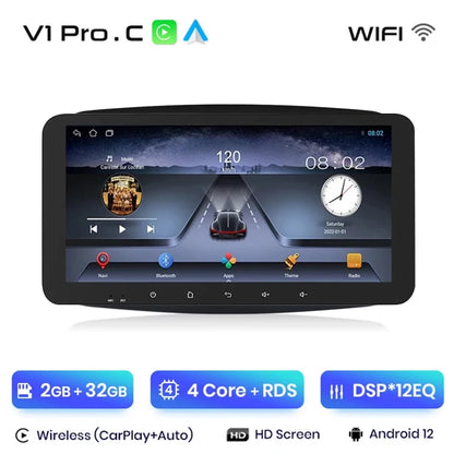 Junsun V1 AI Voice Wireless CarPlay Android Autoradio für Mercedes Benz Smart 2016 Auto Multimedia GPS 2din Autoradio 