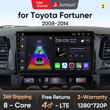 Junsun V1 Plus Car Radio For Toyota Fortuner Hilux Revo Vigo 2007 - 2015 wireless CarPlay Android Auto No 2 din 2din DVD