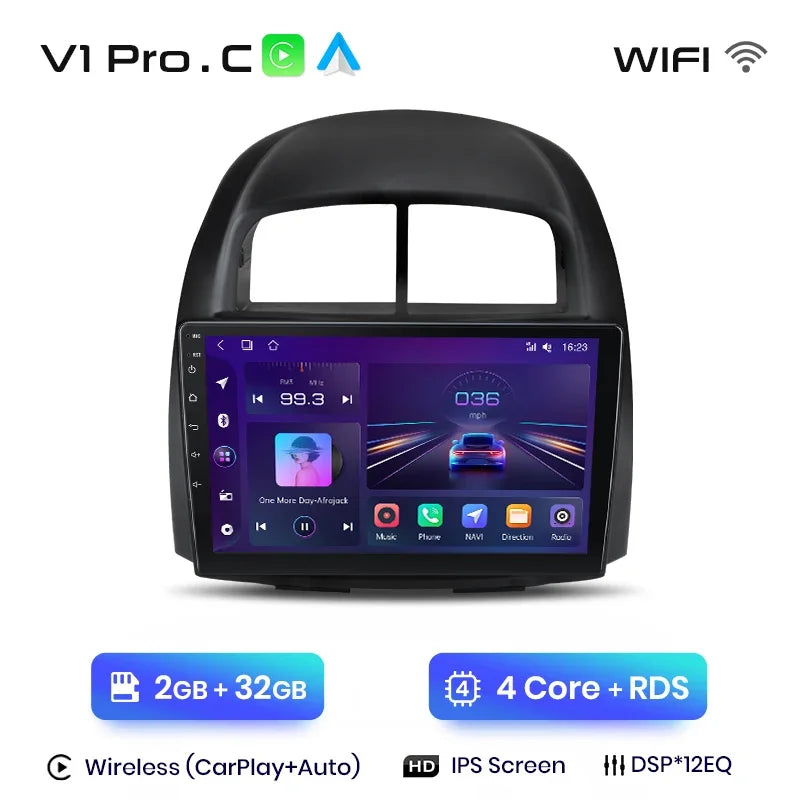 Junsun Wireless CarPlay Android Auto Radio For Toyota Passso 2006 2007 2008 2009-2011 Car Intelligent Systems RDS BT WiFi 2 din