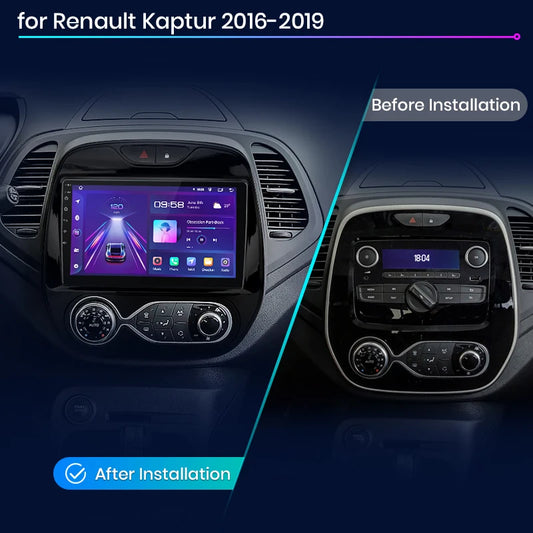 Junsun V1 AI Voice Wireless CarPlay Android Auto Radio For Renault Captur Kaptur 2016-2019 4G Car Multimedia GPS 2din autoradio