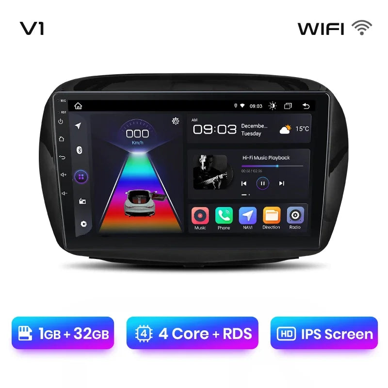 Junsun Wireless CarPlay Android Auto Radio For Honda Edix FRV 2004 2005 2006 2007-2009 Car Intelligent Systems RDS BT WiFi 2 din