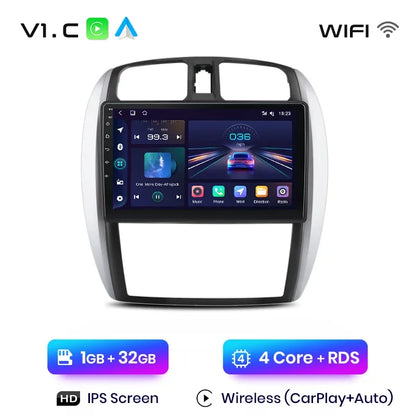 Junsun Wireless CarPlay Android Auto Radio For MAZDA 323 HAIMA FREEMA FORD LASER 2002-2008 Car Intelligent Systems RDS BT WiFi