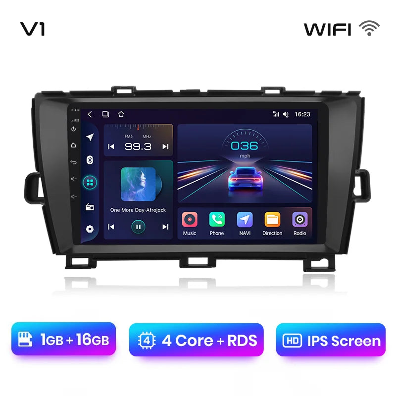 Radio Junsun inalámbrica Android para Toyota Prius 2009-2016, 4G, GPS, 2DIN 