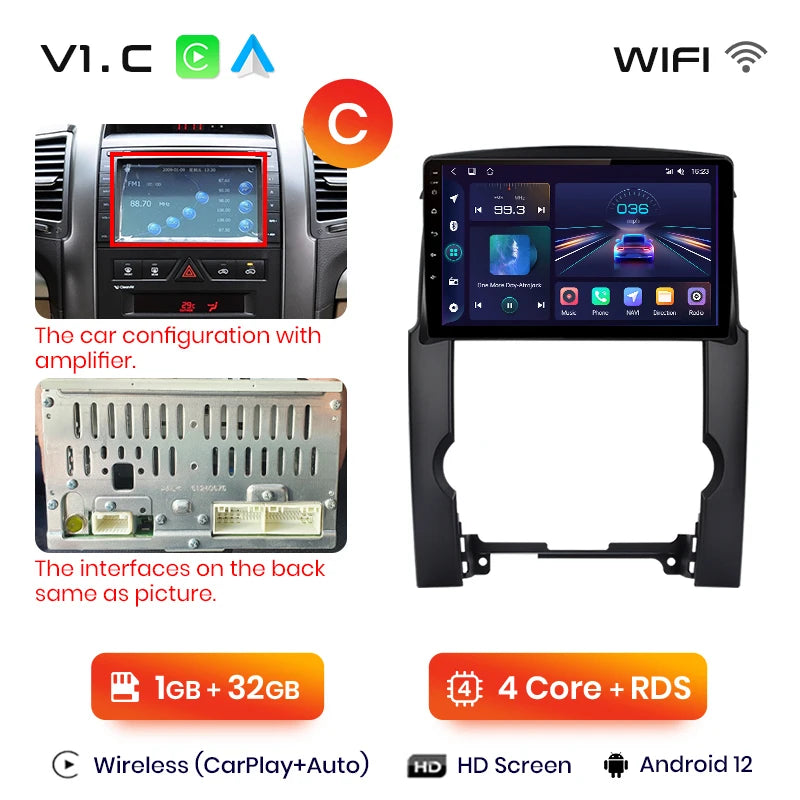 Junsun V1pro AI Voice 2 din Android Auto Radio For Kia Sorento 2 XM 2009 - 2012 Carplay Car Multimedia GPS 2din autoradio - Junsun Official Store