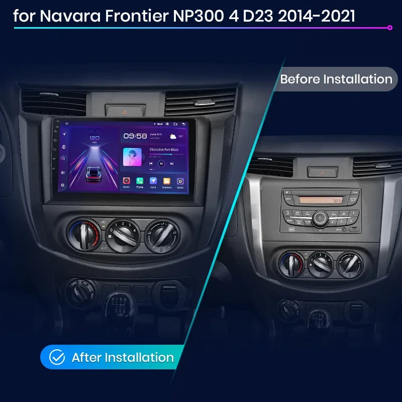 Junsun Wireless CarPlay Android Autoradio für Nissan Navara Frontier NP300 4 D23 2014-2021 Auto Intelligente Systeme RDS BT WiFi 