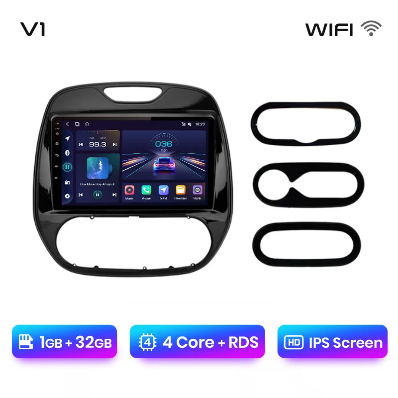 Junsun V1 AI Voice Wireless CarPlay Android Auto Radio For Renault Captur Kaptur 2016-2019 4G Car Multimedia GPS 2din autoradio