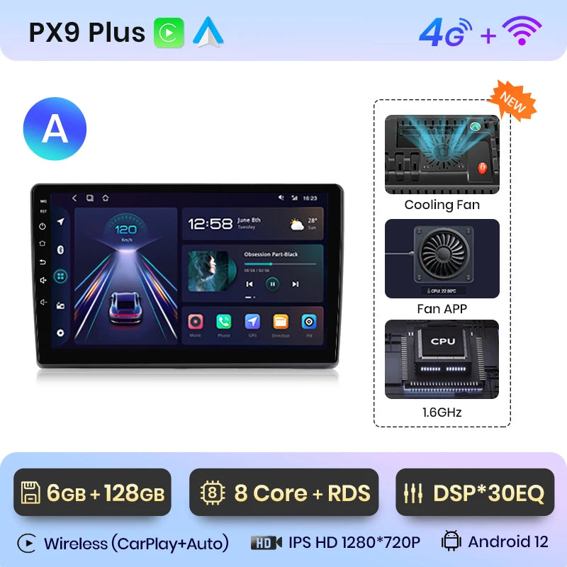 AWESAFE Wireless CarPlay Android Auto Autoradio For Fiat Ducato Peugeot Boxer 2 Citroen Jumper 2 2006 -2023 - Junsun Official Store