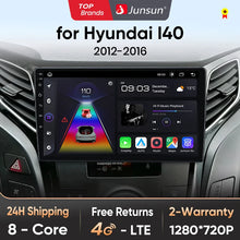 Junsun Wireless CarPlay Android Auto Radio For Hyundai I40 2012 2013 2014 2015 2016 Car Intelligent Systems RDS BT WiFi 2 din