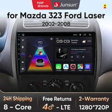 Junsun Wireless CarPlay Android Auto Radio For MAZDA 323 HAIMA FREEMA FORD LASER 2002-2008 Car Intelligent Systems RDS BT WiFi