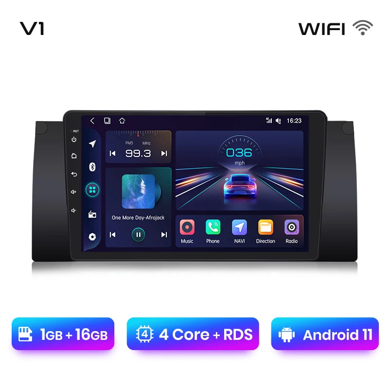 Junsun V1 Plus AI Voice Android Auto Radio For BMW E53 Carplay 4G Car Multimedia GPS 2din autoradio