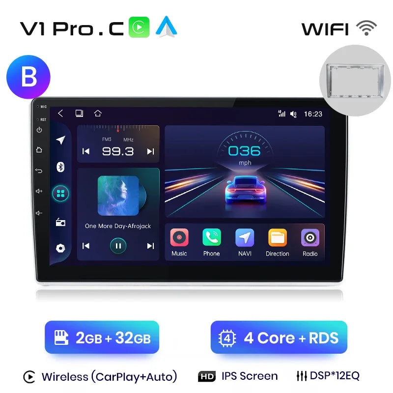 Junsun Wireless CarPlay Android Auto Car Radio Multimedia For VW Passat B5 B6 2004-2010 GPS Intelligent Systems Smart Autoradio - Junsun Official Store