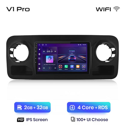 Junsun V1pro AI Voice 2 DIN Android Auto Radio para Mercedes-Benz Sprinter 2018-2022 Carplay Car Multimedia GPS 2 DIN Autoradio 