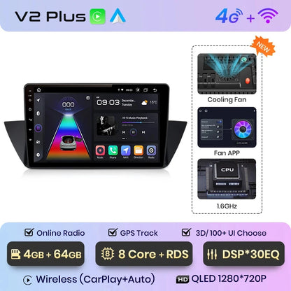 Junsun V1 Plus Car Radio For BMW X1 E84 2009 - 2015 wireless CarPlay Android Auto car intelligent systems No 2 din 2din DVD