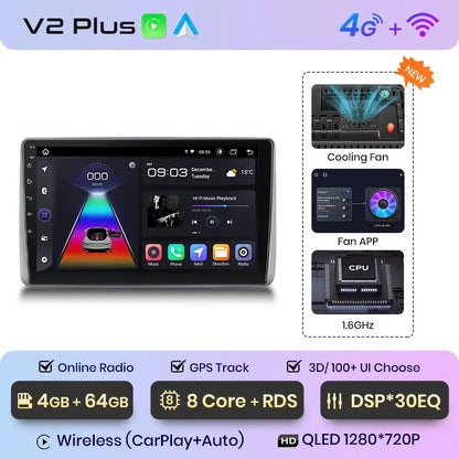 Junsun Wireless CarPlay Android Auto Radio For Nissan Sentra Almera 2000 2001-2006 Car Intelligent Systems RDS BT WiFi 2 din