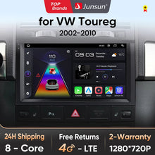 Junsun V1pro AI Voice 2 din Android Auto Radio for Volkswagen Touareg 2002-2010  Carplay 4G Car Multimedia GPS 2din autoradio