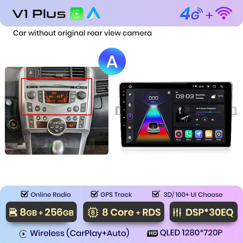 Junsun V1 AI Voice Wireless CarPlay Android Auto Radio for Toyota Verso R20 2009 - 2018 4G Car Multimedia GPS 2din autoradio