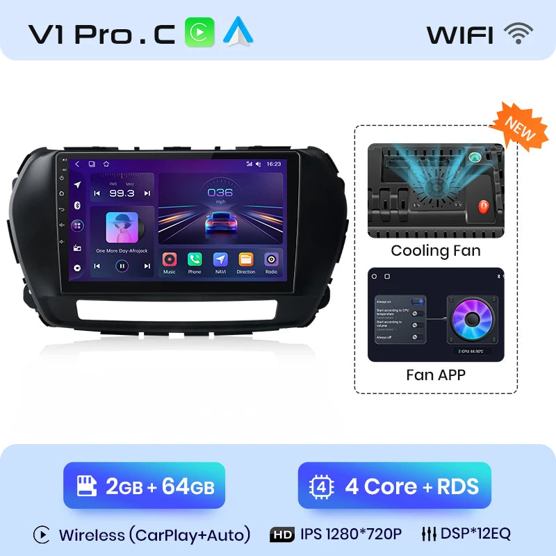 Junsun V1pro 2 Din Android Auto Radio for Great Wall Wingle 5 2017 2018 2019 2020 2021 Car Multimedia Autoradio