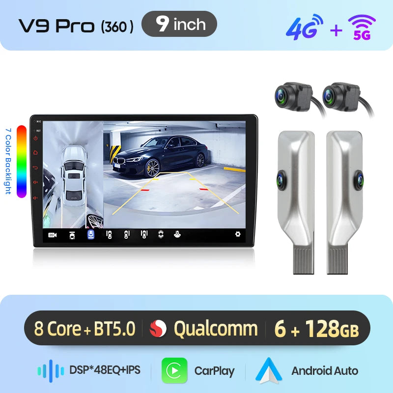 Junsun Wireless CarPlay Car Radio For Seat Leon MK2 2005 2006 2007 2008 2009 - 2012 Android Multimedia