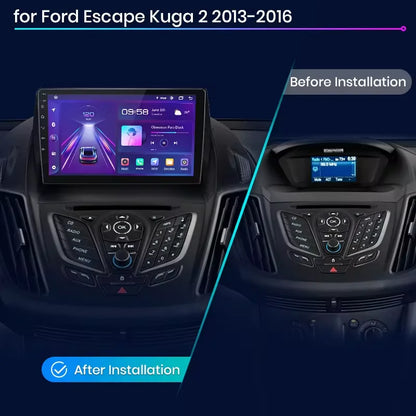Junsun V1 pro 2 din Android Auto Radio For Ford Escape Kuga 2 C-MAX 2013-2016 Carplay 4G Car Multimedia GPS 2din autoradio