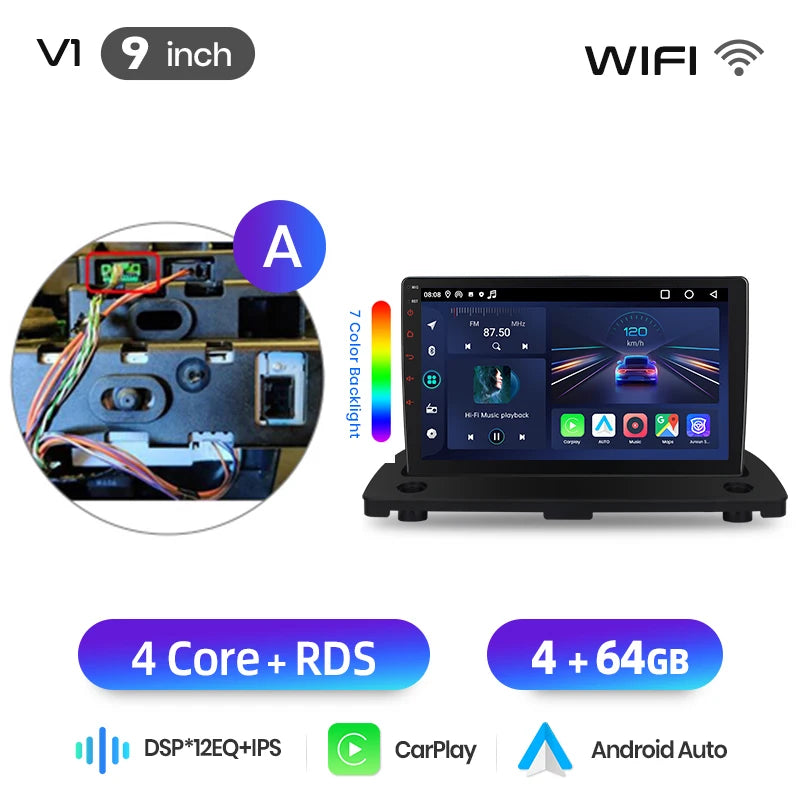 Junsun Wireless CarPlay Car Radio For Volvo XC90 2004-2014 Android Multimedia