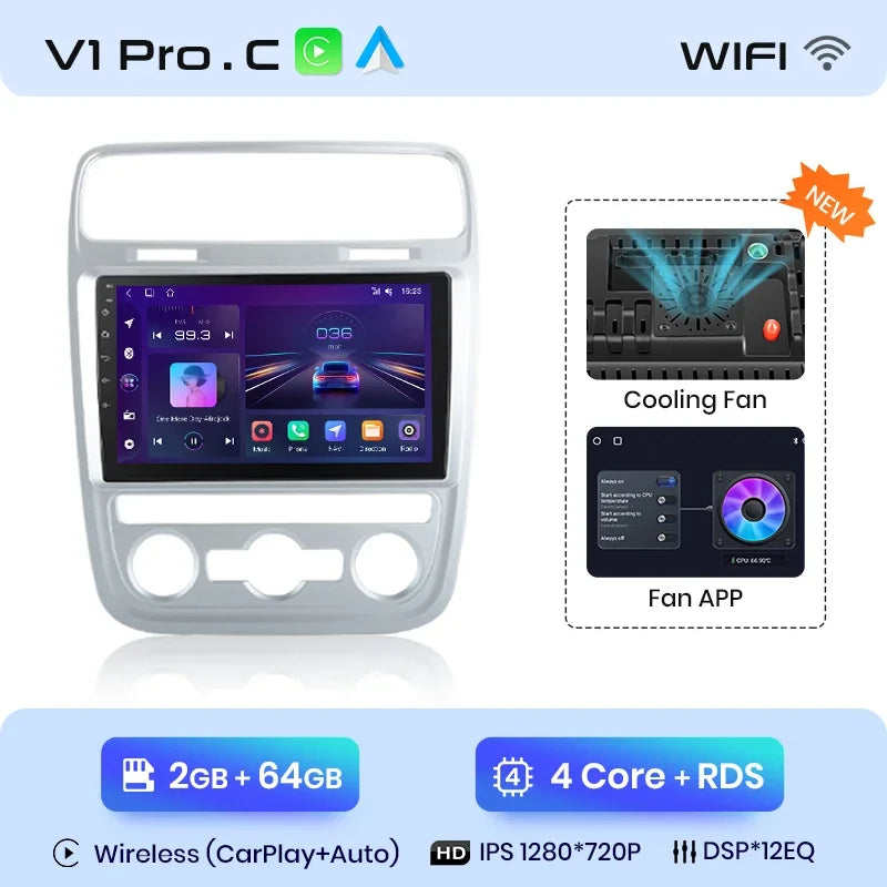 Junsun Wireless CarPlay Android Auto Radio For Volkswagen Scirocco 2015 Car Intelligent Systems RDS BT WiFi 2 din
