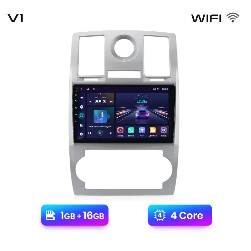 Junsun Car Radio For Chrysler 300C Aspen 2004 - 2008 wireless CarPlay Android Auto car intelligent systems No 2 din 2din DVD