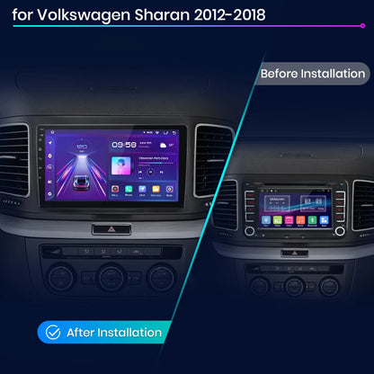 Junsun AI voice 4G LTE wireless CarPlay Android Auto Radio For Volkswagen Sharan 2012 2013 2014-2018 Car Intelligent Systems Multimedia player Stereo RDS BT 2 din autoradio GPS Navi screen