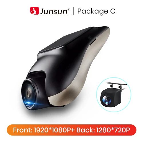 Junsun New 720P dashcam ADAS Mini Car DVR 120°FOV Auto Video Recorder Hidden Type Dash Cam for Android Support Rear Parking