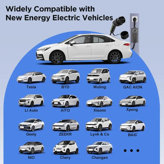 Junsun Type 2 Portable EV Charger 3.6KW 7KW 11KW 22KW IP65 Waterproof Outdoor Mode 2 Charging Cable with 6 8 10 13 16 20 24 32A Adjustable Current Scheduled Charging Function Touch Buttons Control 2 Year Warranty for EU Electric Cars Hybrid BEV - Junsun Official Store