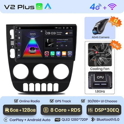 Junsun V1 Plus Car Radio For Mercedes Benz M-Class W163 ML 1998 - 2006 wireless CarPlay Android Auto No 2 din 2din DVD