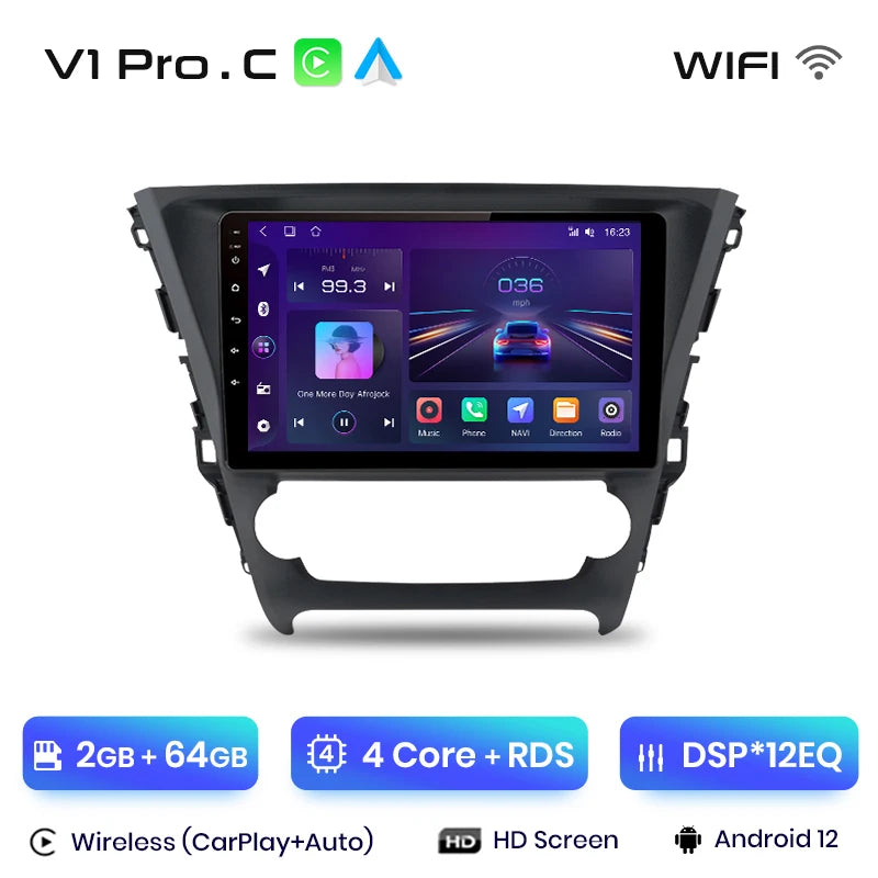 Junsun V1pro AI Voice Android Auto Radio For Toyota Avensis 2018-2020 Carplay 4G Car Multimedia GPS 2din autoradio