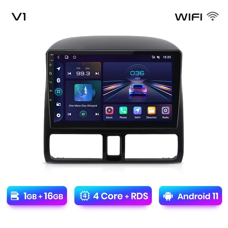 Junsun V1 pro AI Voice 2 din Android Auto Radio for Honda CR-V CRV 2 2001 - 2006 Car Radio Multimedia GPS Track Carplay 2din dvd