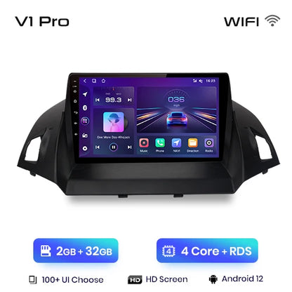 Junsun V1 pro 2 din Android Auto Radio For Ford Escape Kuga 2 C-MAX 2013-2016 Carplay 4G Car Multimedia GPS 2din autoradio