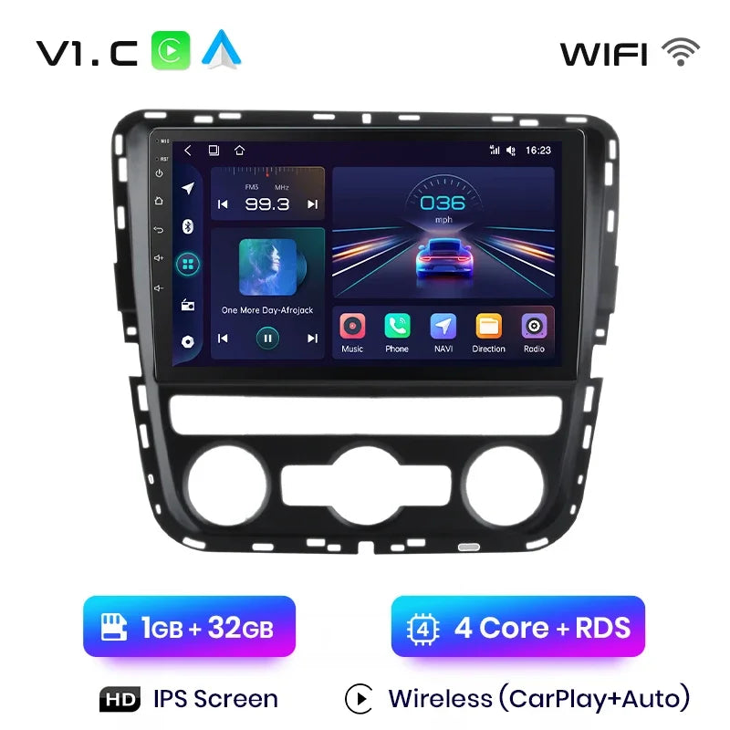 Junsun Wireless CarPlay Android Auto Radio For VOLKSWAGEN PASSAT 2012 2013 2014 2015 Car Intelligent Systems RDS BT WiFi 2 din