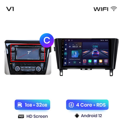 Junsun V1 Drahtloses CarPlay Android Autoradio für Nissan Qashqai J11 X-Trail 3 T32 2013-2017 Auto-Multimedia-GPS 2din Autoradio 