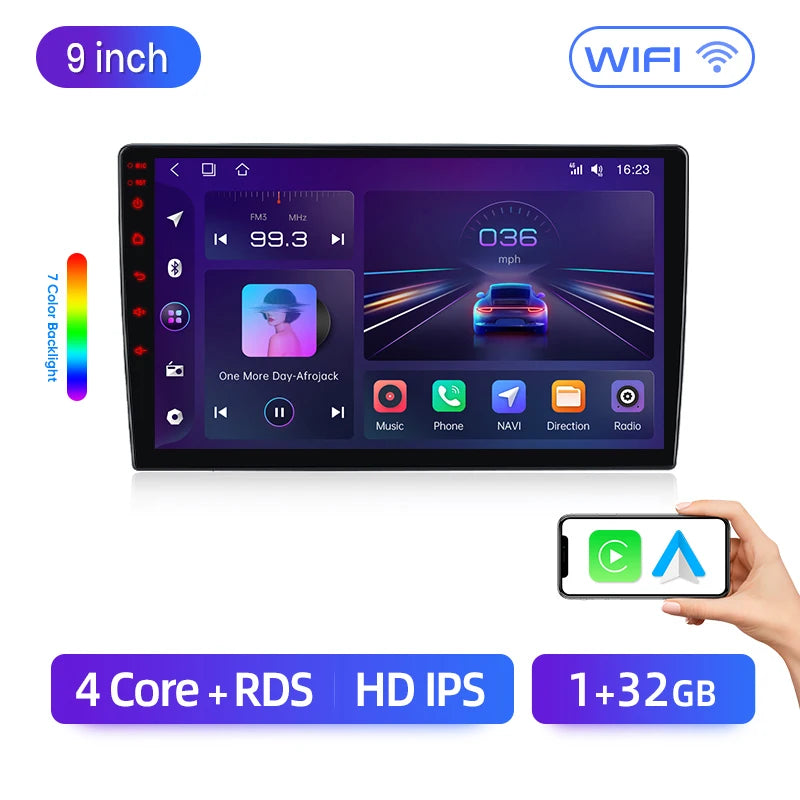 Junsun AI Wireless CarPlay Android Auto Car Radio For Hyundai Santa Fe 3 2013 2014 2015-2016 4G GPS Smart Intelligent Systems