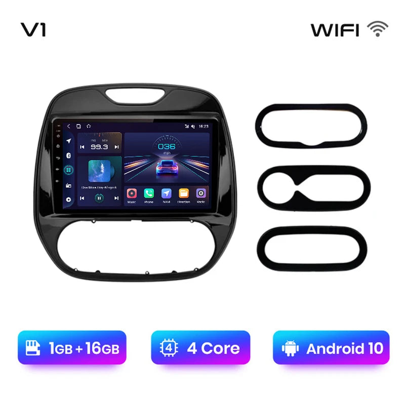 Junsun V1 AI Voice Wireless CarPlay Android Auto Radio For Renault Captur Kaptur 2016-2019 4G Car Multimedia GPS 2din autoradio