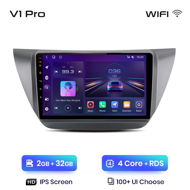Junsun V1pro AI Voice 2 din Android Auto Radio For Mitsubishi Lancer 9 CS 2000-2010 Carplay 4G Car Multimedia GPS 2din autoradio