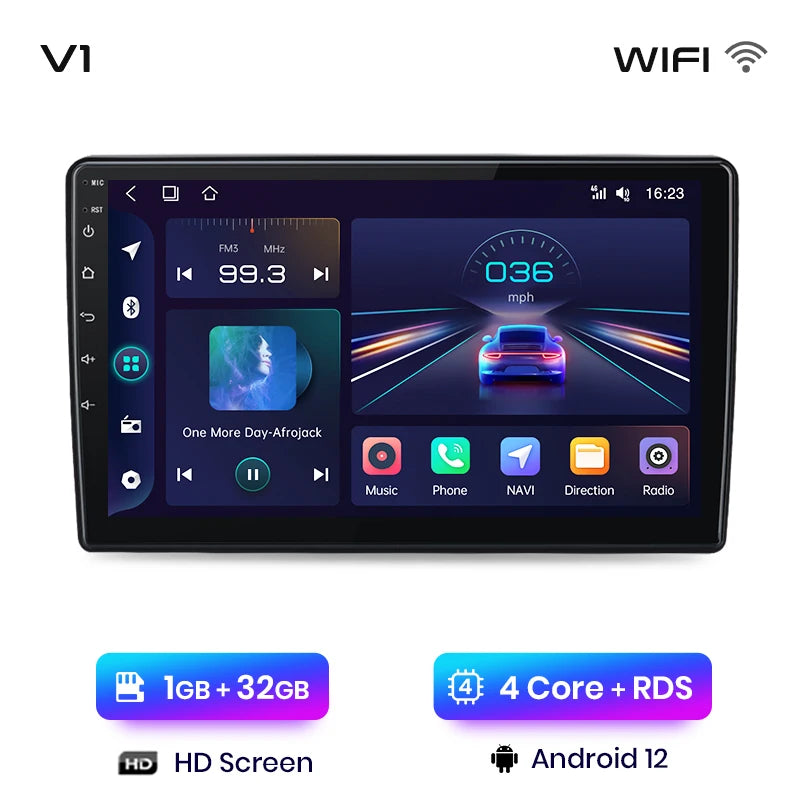 Junsun V1pro AI Voice 2 din Android Auto Radio For Fiat 500L 2012-2017 Carplay 4G Car Multimedia GPS 2din autoradio
