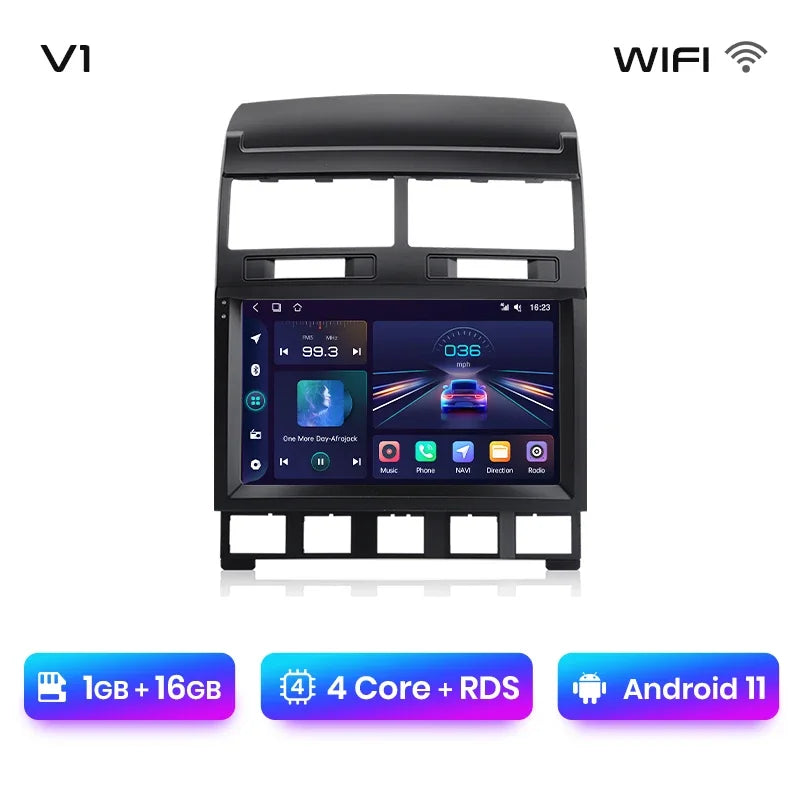 Junsun V1pro AI Voice 2 din Android Auto Radio for Volkswagen Touareg 2002-2010  Carplay 4G Car Multimedia GPS 2din autoradio