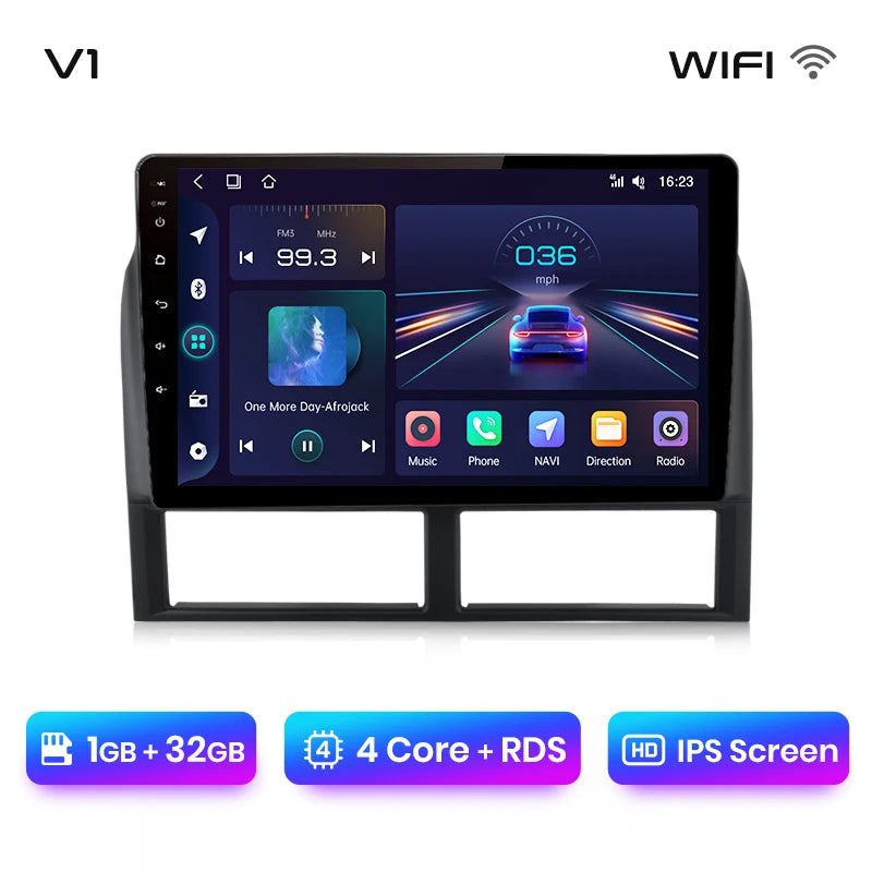 Reproductor multimedia Junsun CarPlay para Jeep Grand Cherokee II WJ 1998-2004 con Android Auto, GPS y radio de 2 DIN. 