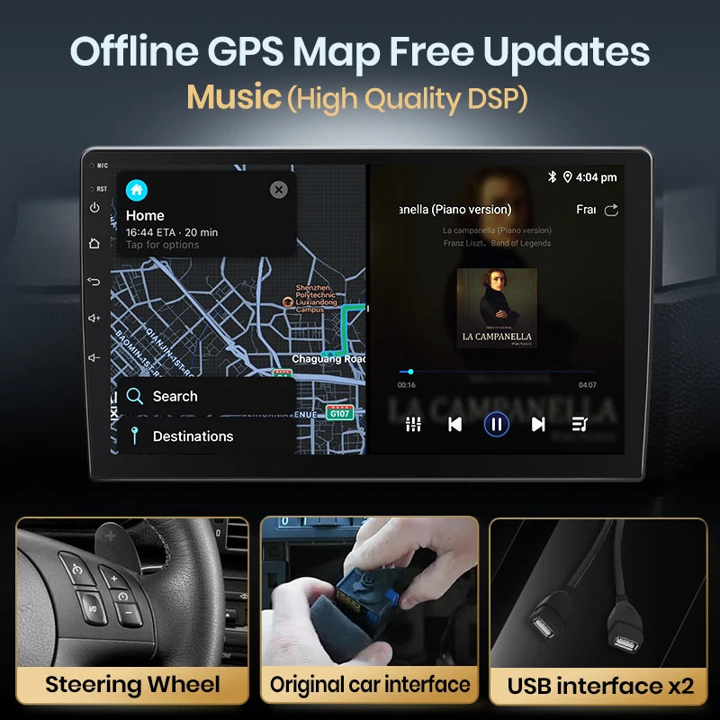 Junsun inalámbrico CarPlay Android Auto Radio para Volkswagen VW MQB POLO VI Jetta MK7 T6 Bora 2018, 2019, 2020, 2021 4G 2 din RDS BT 