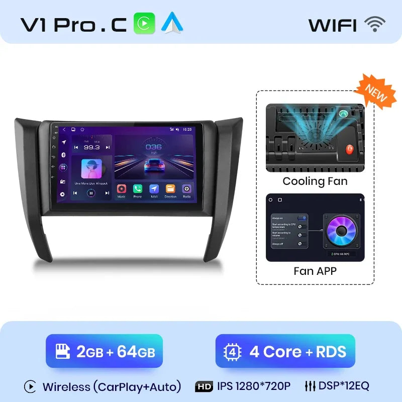 Junsun Wireless CarPlay Android Auto Radio For Nissan Navara Frontier NP300 4 D23 2014-2021 Car Intelligent Systems RDS BT WiFi Junsun Official Store