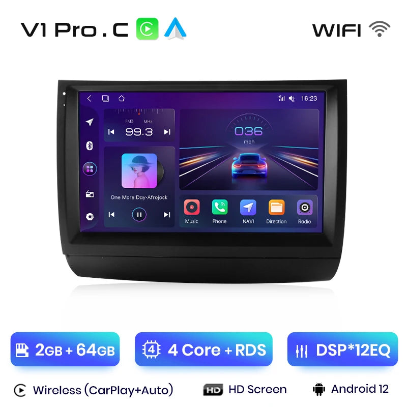 Junsun V1pro AI Voice Android Auto Radio For Toyota Prius 20 2002-2009 Carplay Car Multimedia GPS 2din autoradio