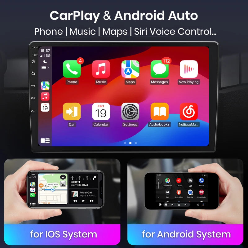 AWESAFE Wireless CarPlay Android Auto Autoradio For Fiat Ducato Peugeot Boxer 2 Citroen Jumper 2 2006 -2023 - Junsun Official Store