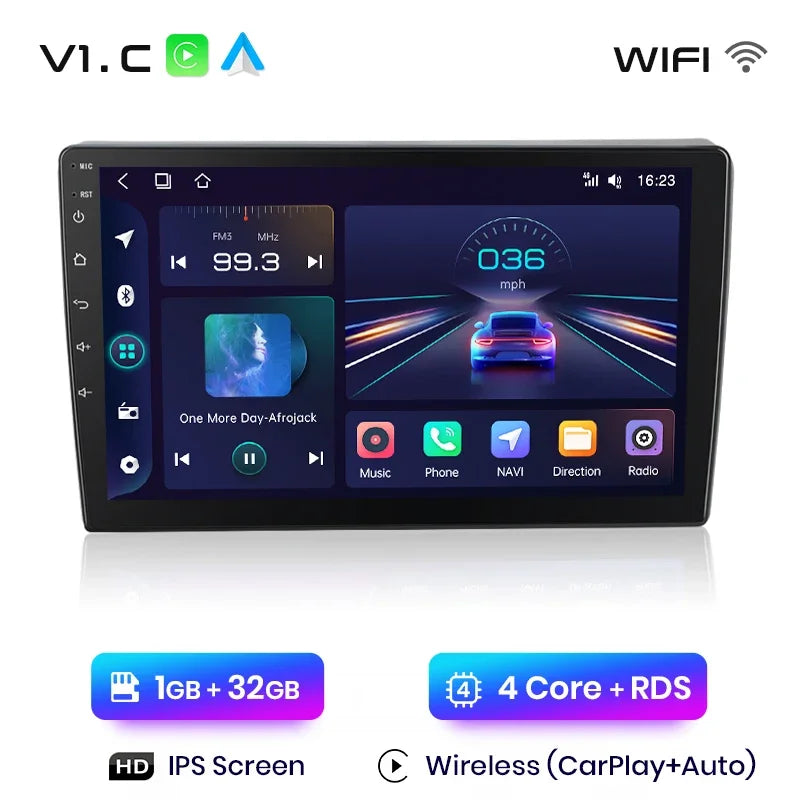 Junsun Wireless CarPlay Android Auto Radio For VOLKSWAGEN POLO 2004 2005 2006-2010 Car Intelligent Systems RDS BT WiFi 2 din