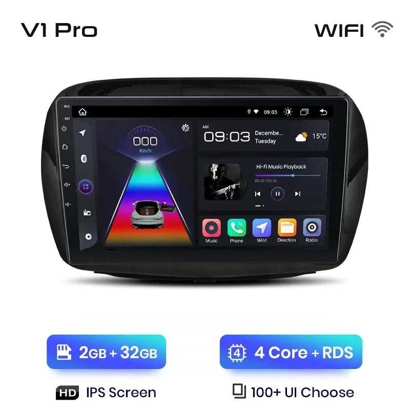 Junsun Wireless CarPlay Android Auto Radio For Honda Edix FRV 2004 2005 2006 2007-2009 Car Intelligent Systems RDS BT WiFi 2 din